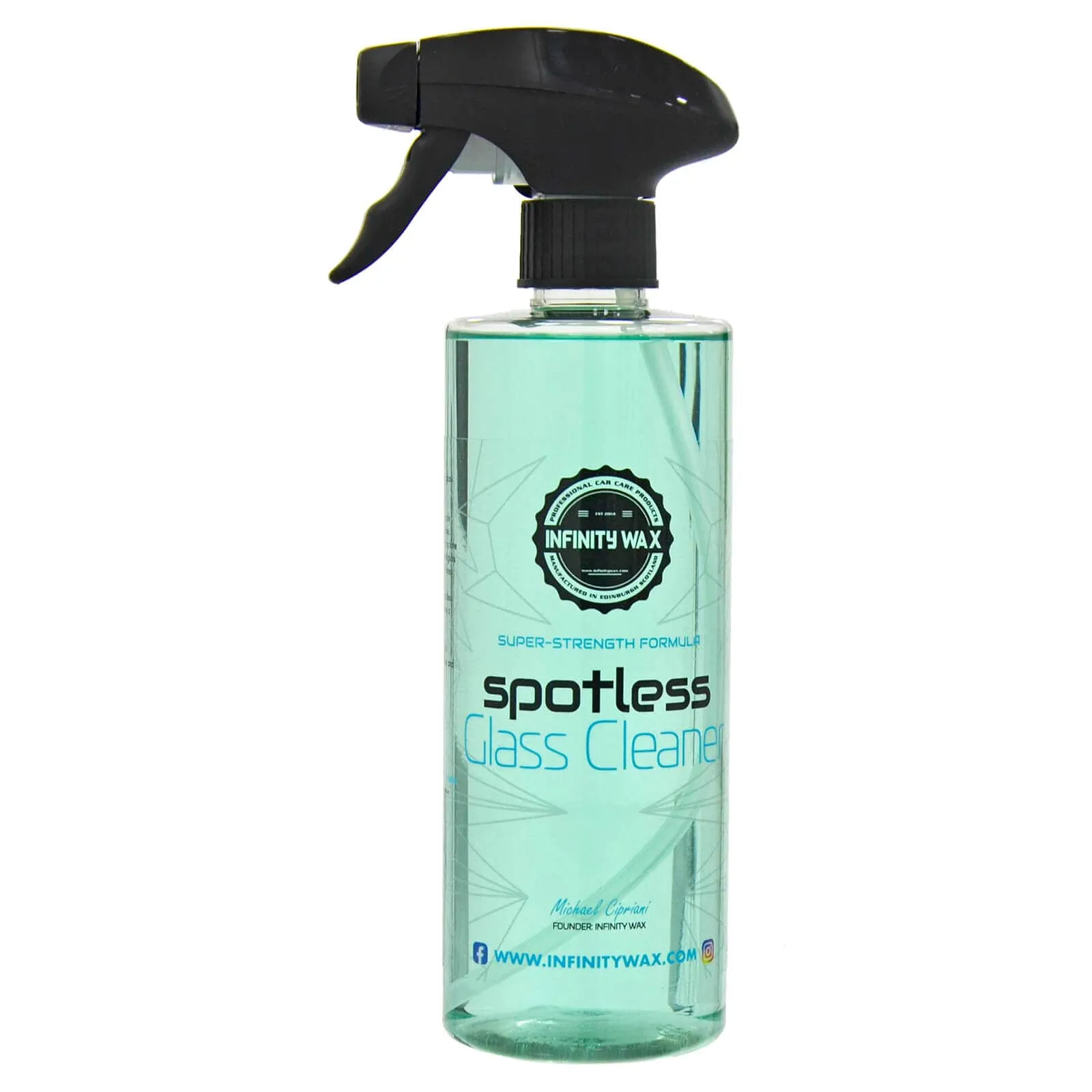 Spotless Glass Cleaner Super Strength Easy Safe Spray 500ml