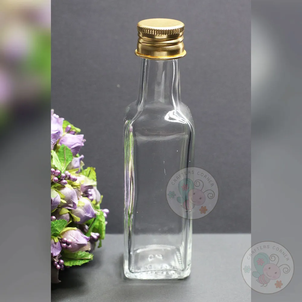 Square Shape Glass Bottle