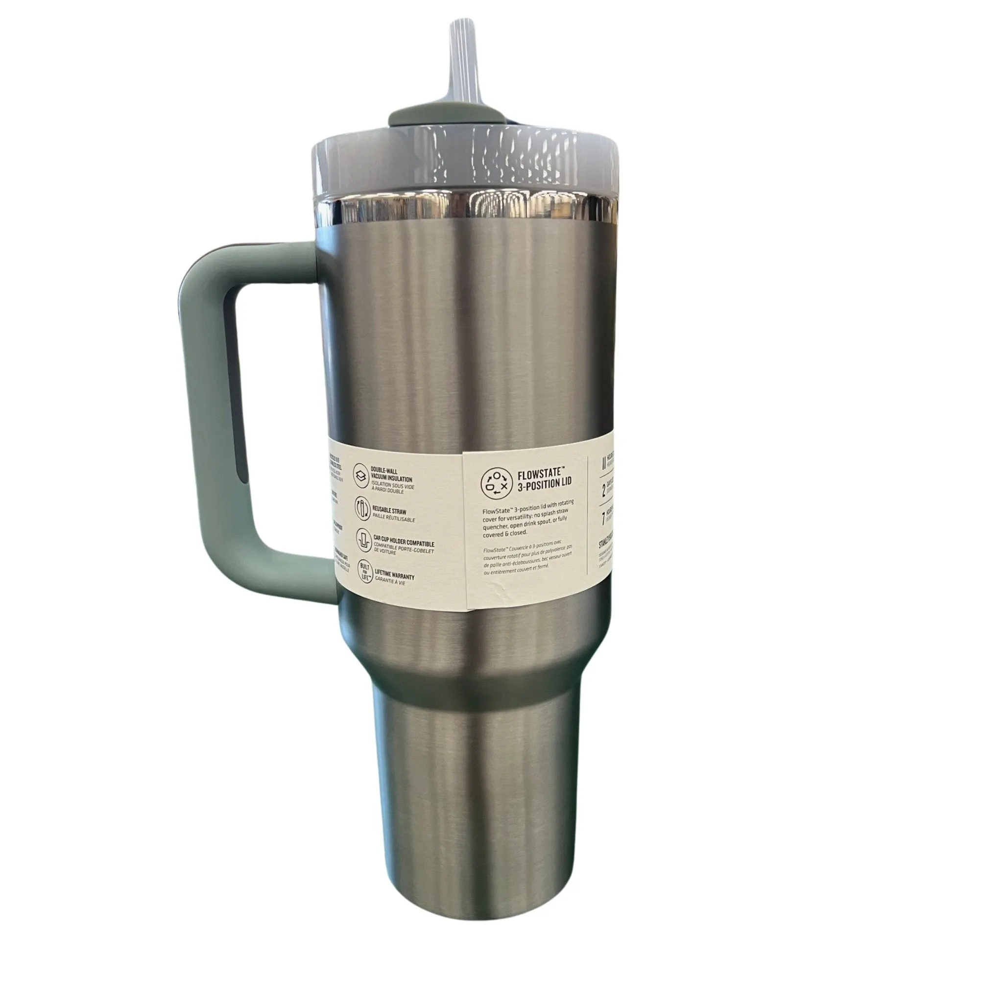 Stanley Quencher 2.0 Flowstate Tumbler 40 OZ - Stainless Steel Shale