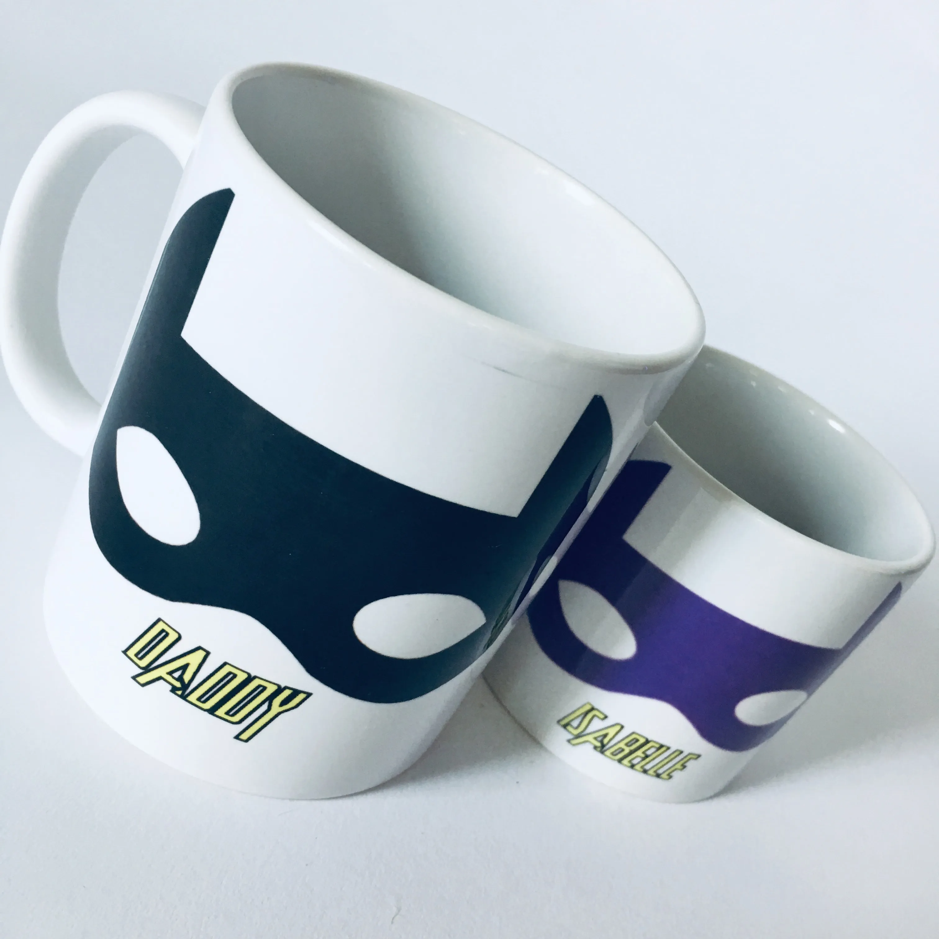 Super Hero & Side Kick Mug Set – Personalised