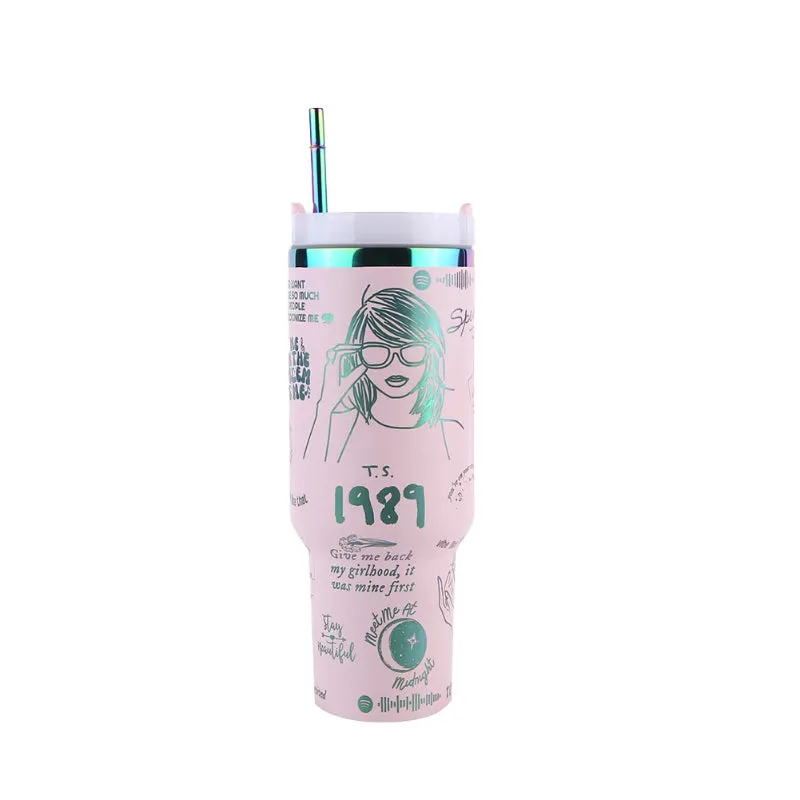 Taylor Swift 40oz Insulated Tumbler With Straw