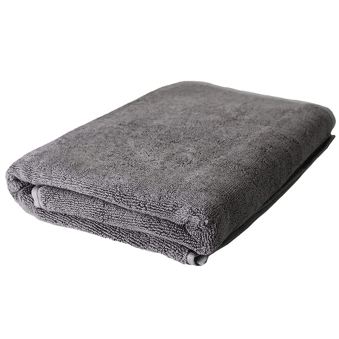 The Better Home Bamboo Bath Towel for Men & Women | 450GSM Bamboo Towel | Ultra Soft, Hyper Absorbent & Anti Odour Bathing Towel | 27x54 inches (Pack of 1, Grey)