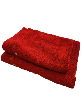 The Cotton Luxury 2-Piece Towel Bale - Rosso Ciliegia