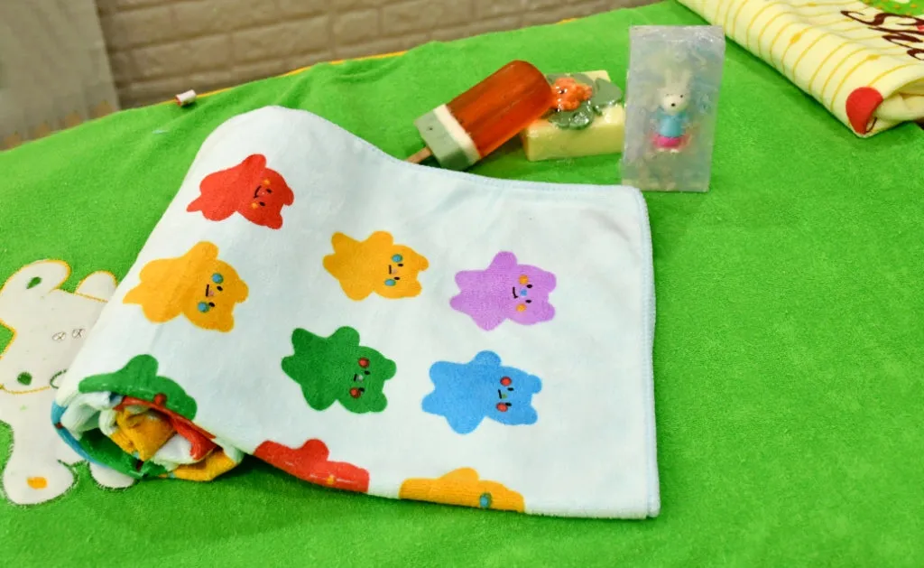 THE LITTLE LOOKERS Towel/Bath Towel / 100% Cotton Washcloth for New Born Baby/Infants/Toddlers