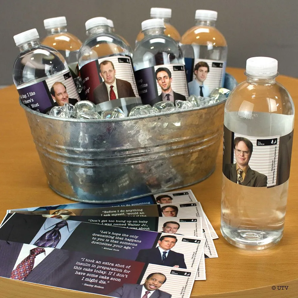 The Office Water Bottle Labels (Set of 16)