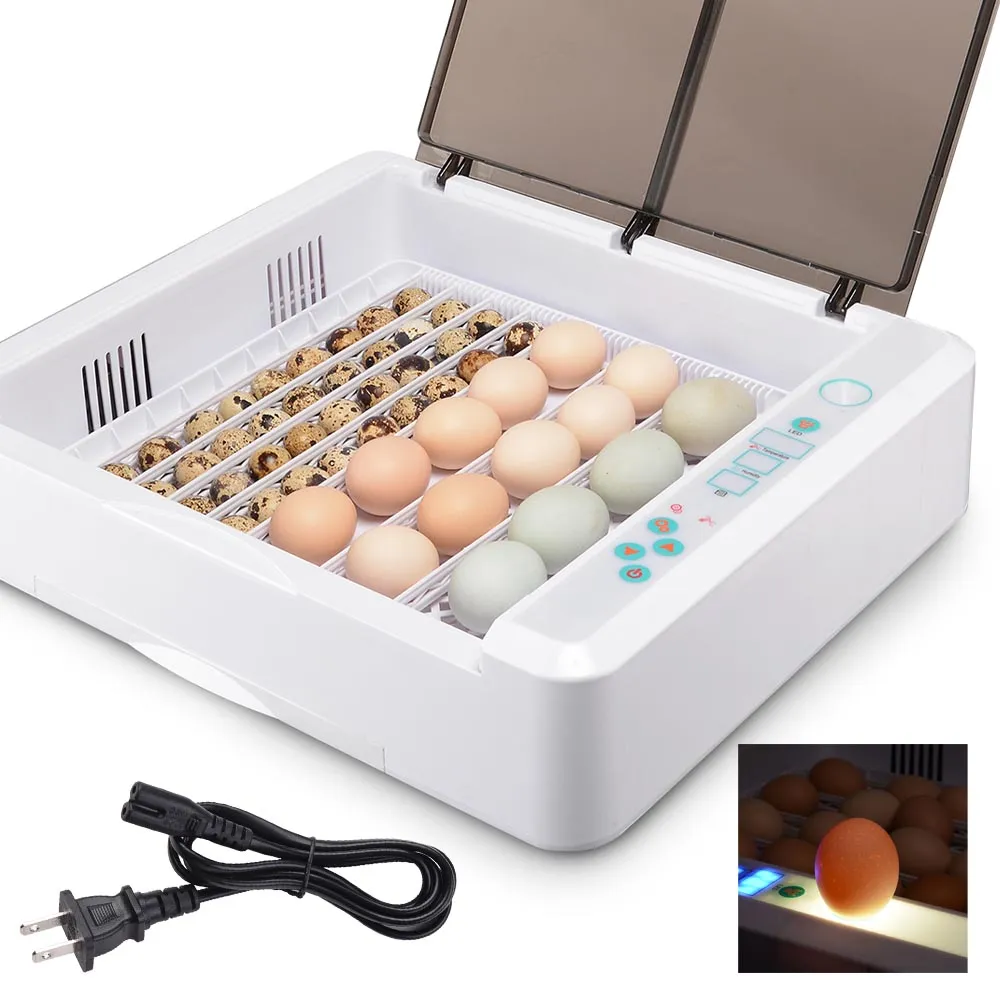 TheLAShop 36 Egg Incubator Automatic Turn Temp Humidity Control