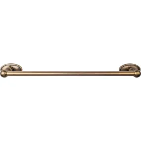 Top Knobs ED6GBZC Edwardian Bath Towel Bar 18 In. Single - Oval Backplate German Bronze