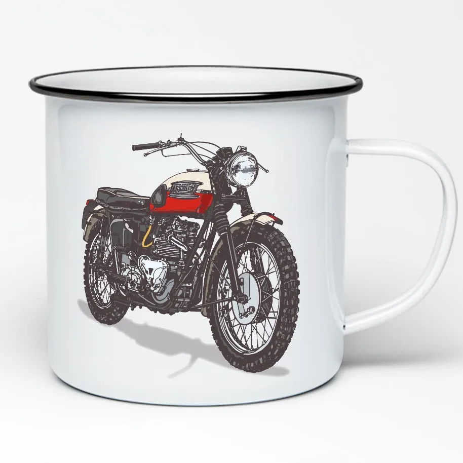 TRIUMPH BONNEVILLE ENAMEL MUG