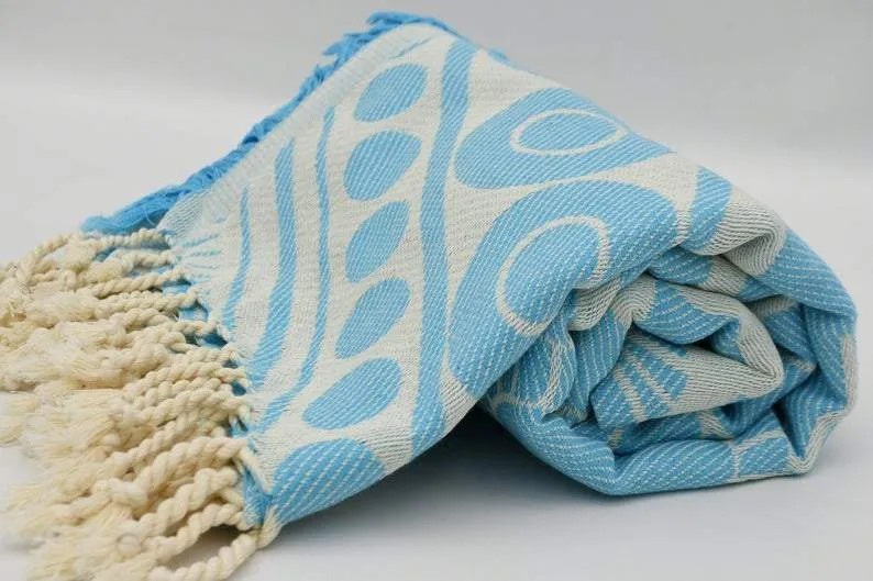 Turquoise Mandala 100% Cotton Towel