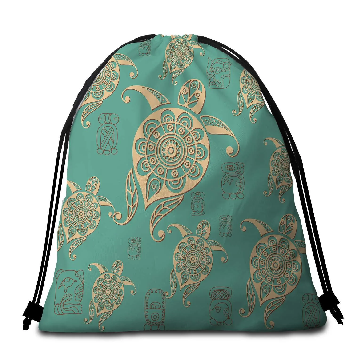 Turtles in Turquoise Towel   Backpack