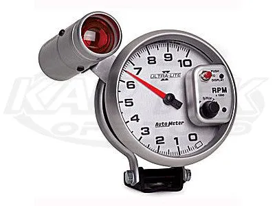 Ultra-Lite II 5" Pedestal Mount Tachometer 10,000 RPM w/ Amber Shift Light