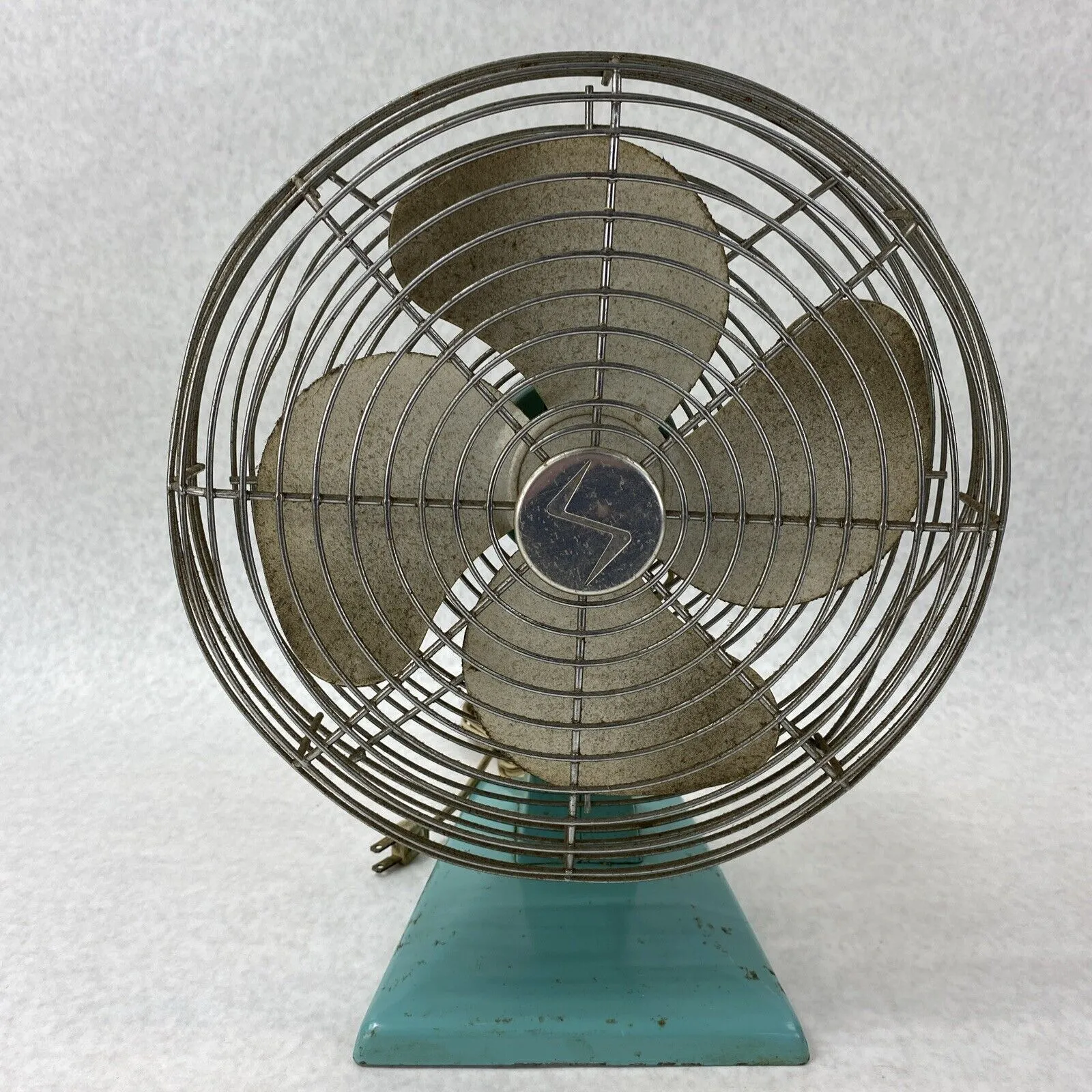 Vintage Superior Electric 1000 Teal Table Fan Base No 1047