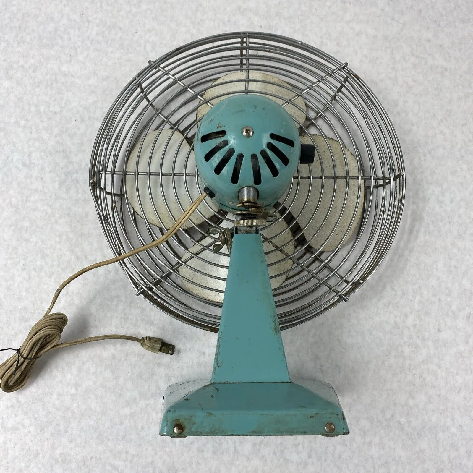 Vintage Superior Electric 1000 Teal Table Fan Base No 1047