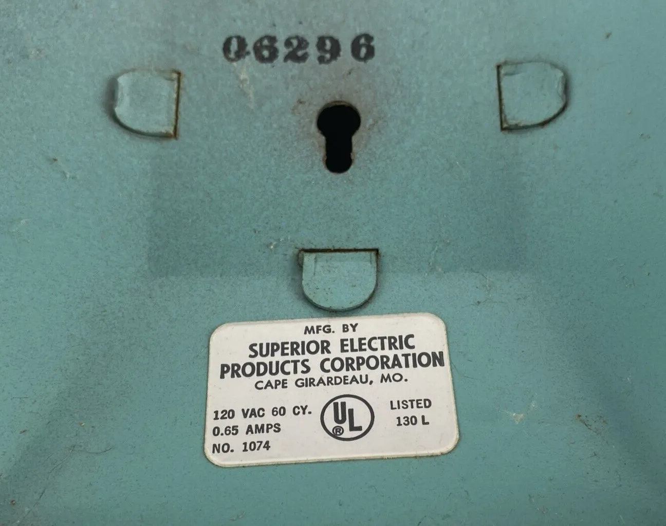 Vintage Superior Electric 1000 Teal Table Fan Base No 1047