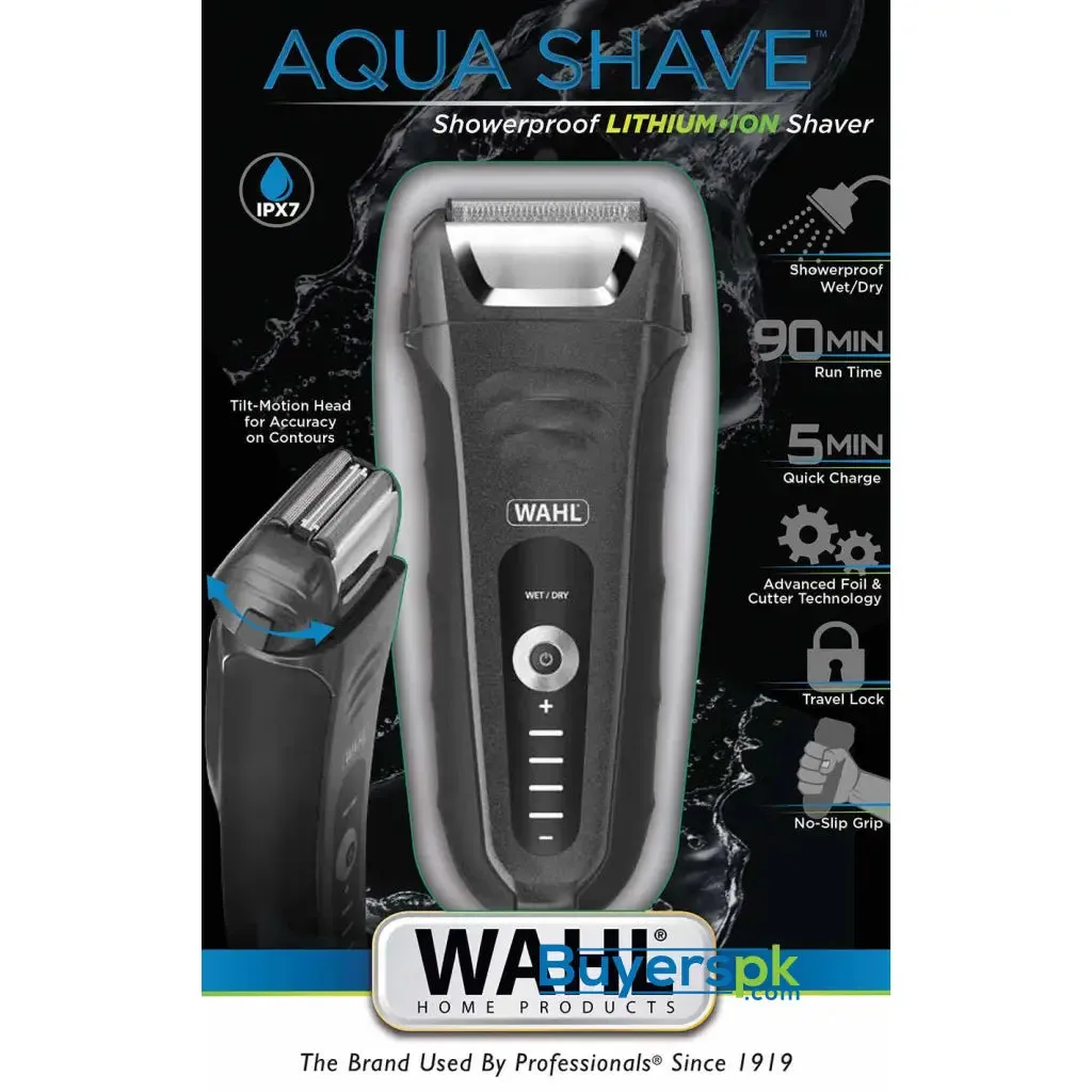 Wahl Aqua Shave Showerproof Lithium Ion Grooming Kit