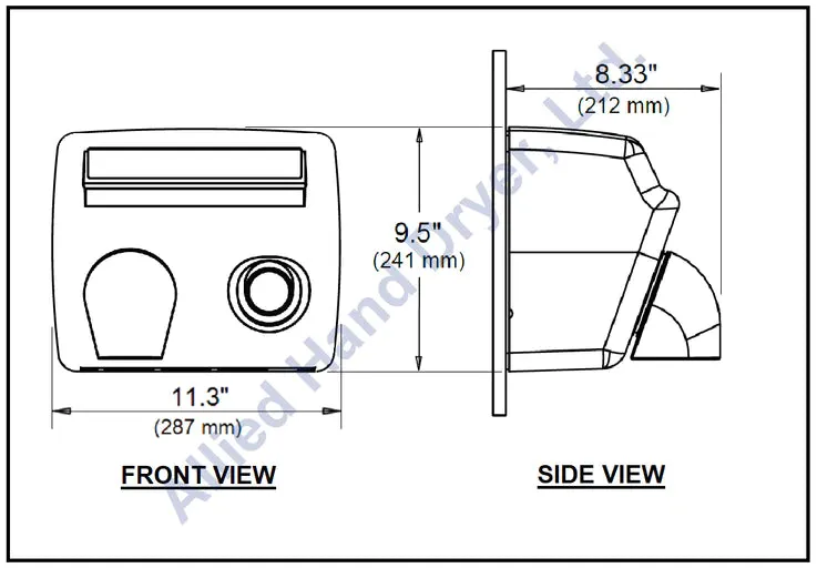 WORLD DRYER® NOVA® 1 Series Hand Dryer