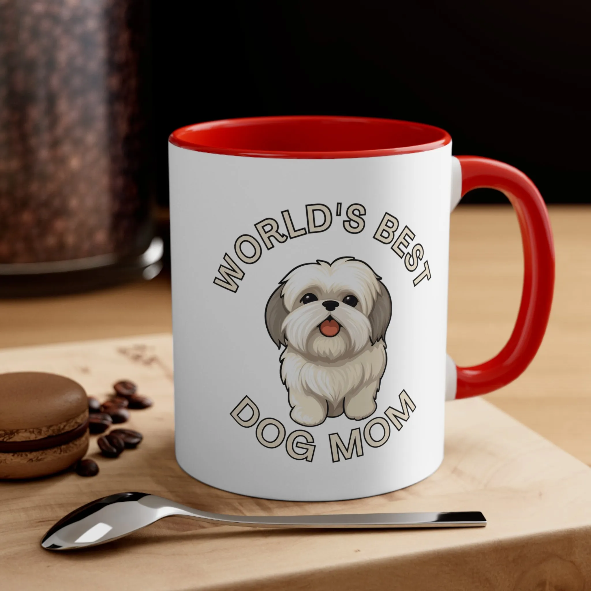 World's Best Dog Mom Multi-Color Coffee Mug for Dog Owners