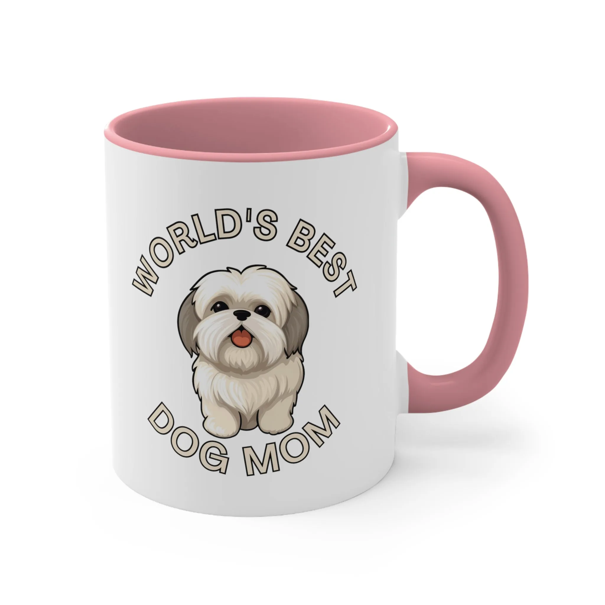 World's Best Dog Mom Multi-Color Coffee Mug for Dog Owners