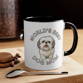 World's Best Dog Mom Multi-Color Coffee Mug for Dog Owners