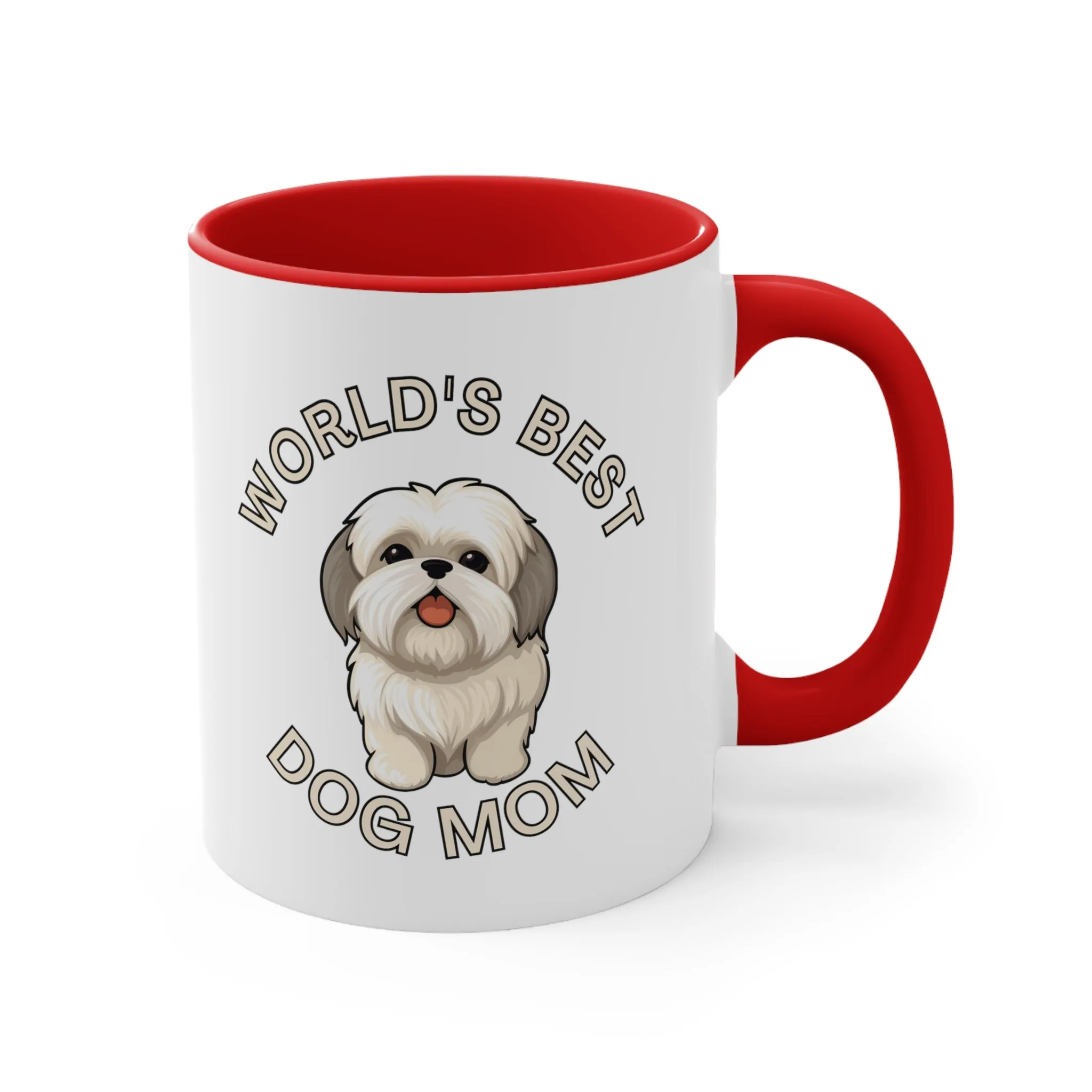 World's Best Dog Mom Multi-Color Coffee Mug for Dog Owners