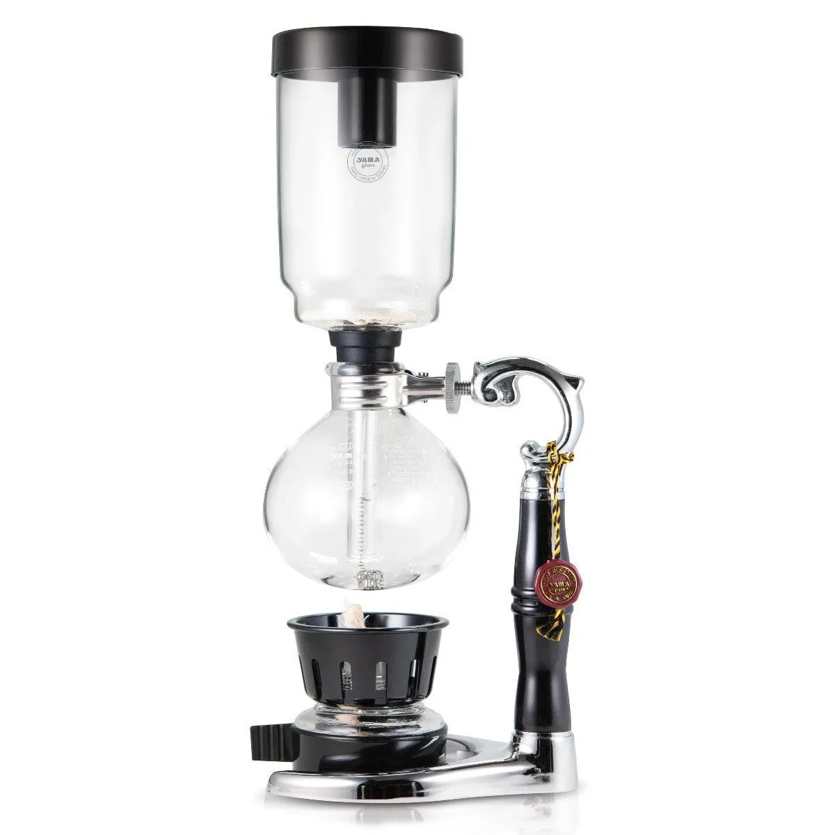 Yama Glass 3 Cup Tabletop Siphon Coffee Maker (Alcohol Burner)