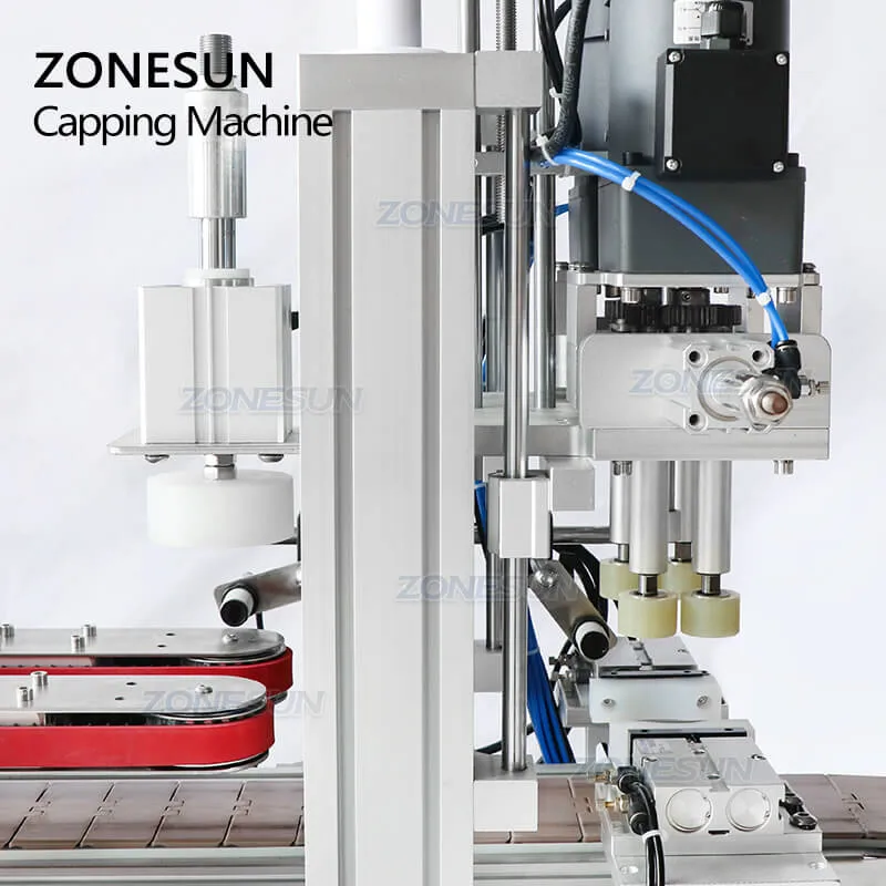 ZS-XG1870P Automatic Spray Bottle Benchtop  Capping Machine With Vibratory Bowl Sorter